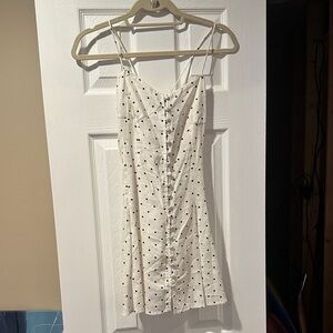 Zara White Polka Dot Dress